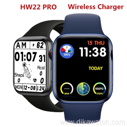 HW22 Pro SmartWatch Wireless Charger Face Blood Pressure